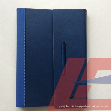 Recycled Kundenspezifisches PU-Leder-Tagebuch-Buch / PU-Leder-Notizbuch